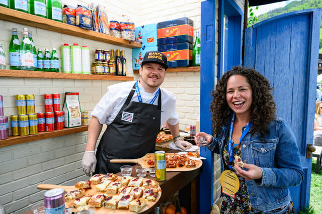 Chef and guest at the 40th anniversary of the FOOD & WINE Classic in Aspen, Colorado.