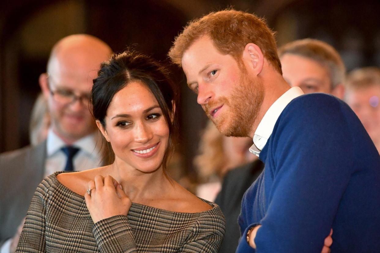 The royal couple during a recent visit to Cardiff Castle: Getty Images