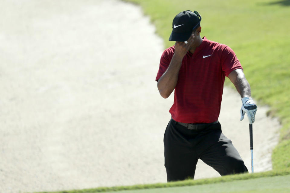 It wasn’t a great week for Tiger Woods. (Getty)