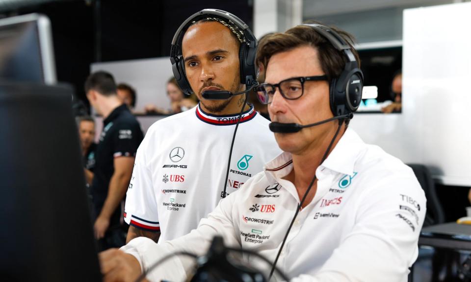 <span>Toto Wolff was caught by surprise after the decision of Lewis Hamilton to join Ferrari.</span><span>Photograph: DPPI/Shutterstock</span>