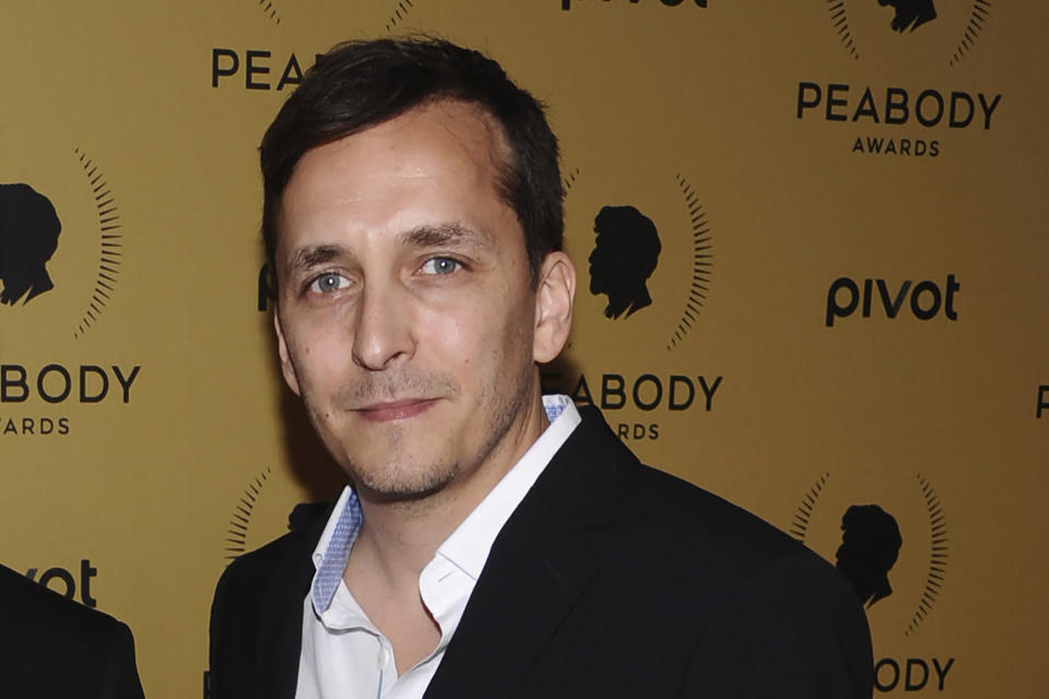 FILE - Brent Renaud attends the 74th Annual Peabody Awards at Cipriani Wall Street on May 31, 2015, in New York. Renaud, an American journalist, was killed in a suburb of Kyiv, Ukraine, on Sunday, March 13, 2022, while gathering material for a report about refugees. Ukrainian authorities said he died when Russian forces shelled the vehicle he was traveling in. (Photo by Charles Sykes/Invision/AP, File)