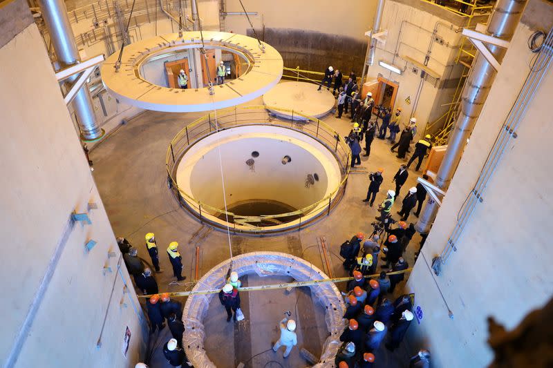 View of nuclear water reactor at Arak