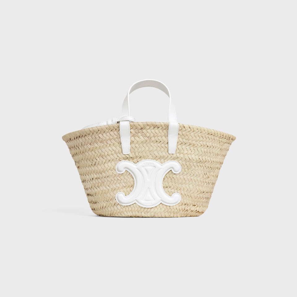 A straw bag from Celine’s “Plein Soleil” beachwear collection. - Credit: Emmanuel de Jorna/Courtesy of Celine