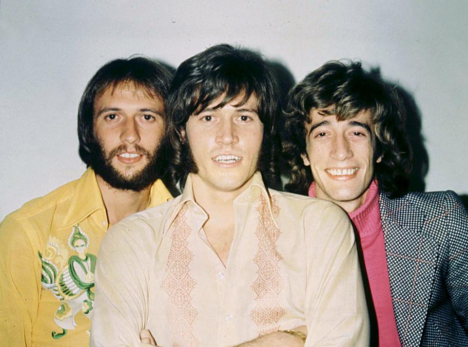 Maurice Gibb, Barry Gibb and Robin Gibb -The Bee Gees - 1970 (South Coast Press/Shutterstock) 