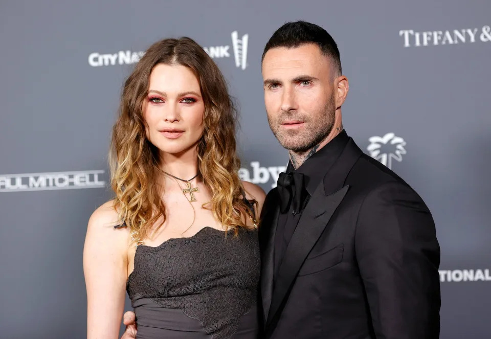 Behati Prinsloo and Adam Levine be  the Baby2Baby 10-Year Gala presented by Paul Mitchel