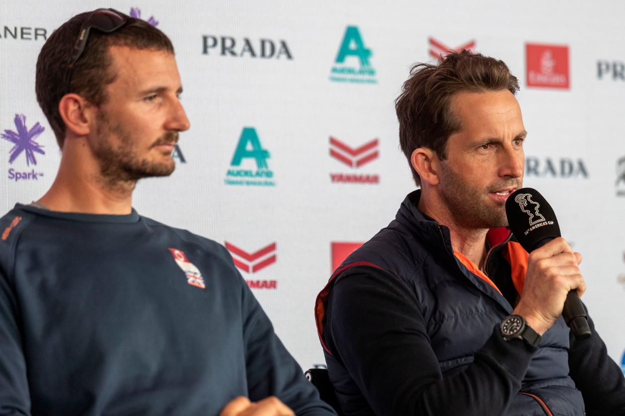 Ben Ainslie (right) and Giles Scott are the tactical brains on the water for Britain's America's Cup challenge