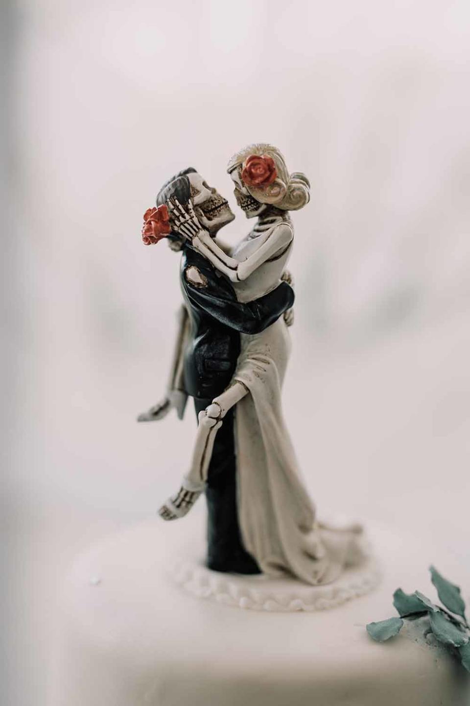 The skull groom and bride really were the icing on the cake. (The Kensington Photographer LTD/PA Real Life)