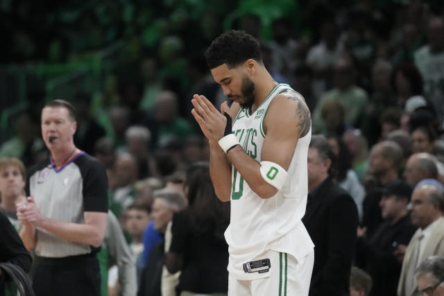 LOOK: Jayson Tatum shows off Coach K shirt ahead of NBA Playoff game - On3