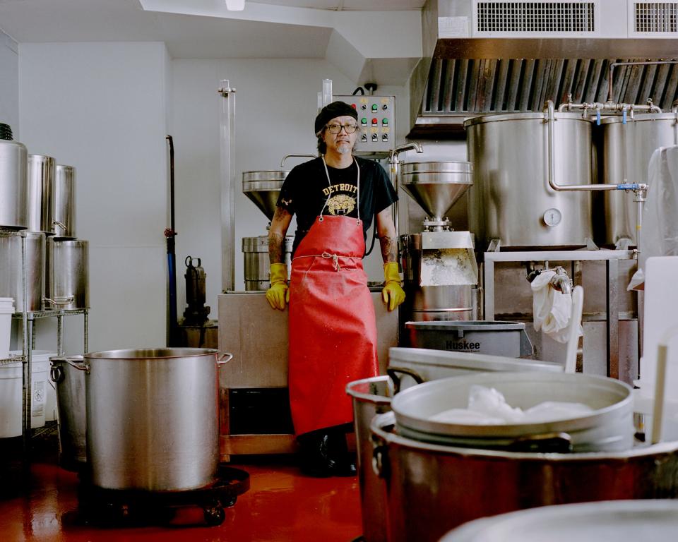 Paul Eng portrait standing in the kitchen