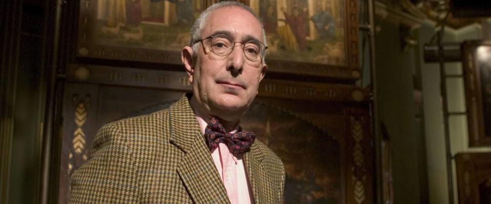 Ben Stein wearing sport jacket and bow tie