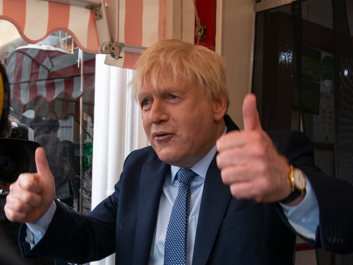 The beginning of the end: Kenneth Branagh as Boris Johnson in ‘This England' (Phil Fisk/Sky UK Ltd)