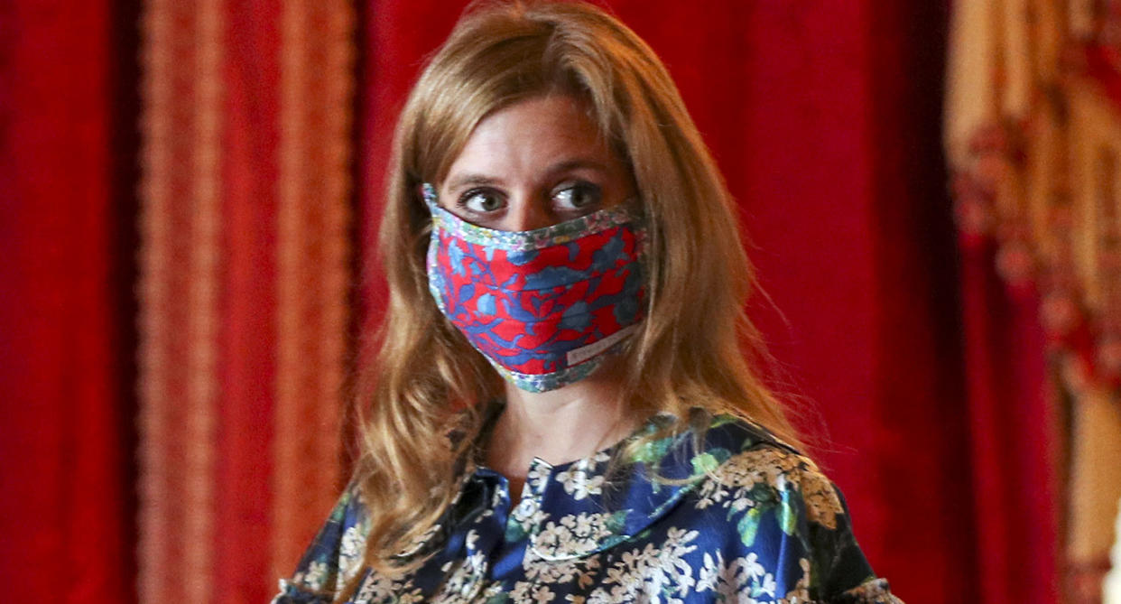 Princess Beatrice dons sought-after dress to visit her wedding dress. (Getty Images) 