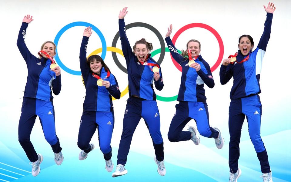 Britain’s women celebrate curling gold at Beijing - PA