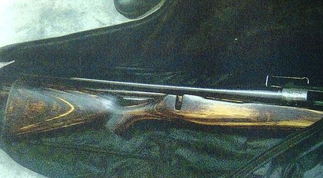 One of the rifles allegedly found in Bianca Micallef's car. Source: Supplied