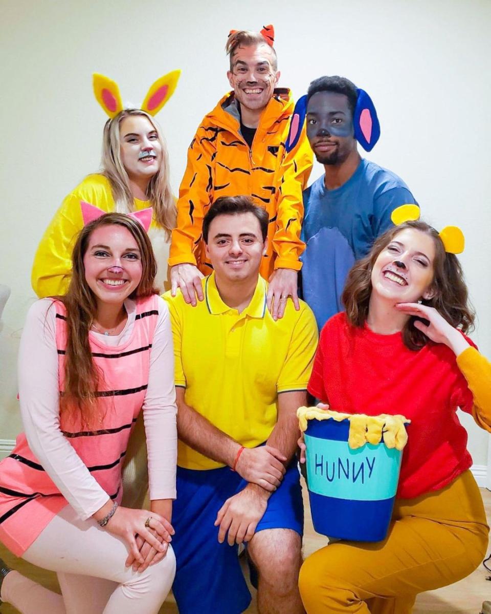 14) Winnie the Pooh Group Costume