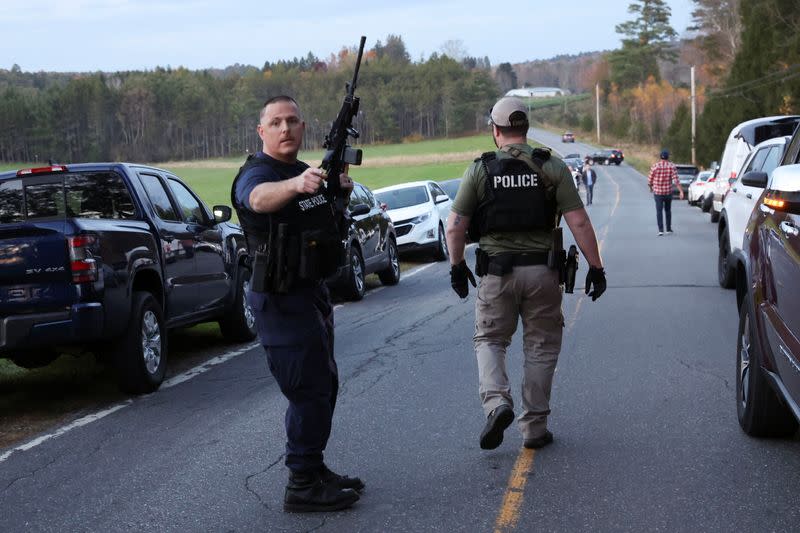 Aftermath of deadly mass shooting in Lewiston