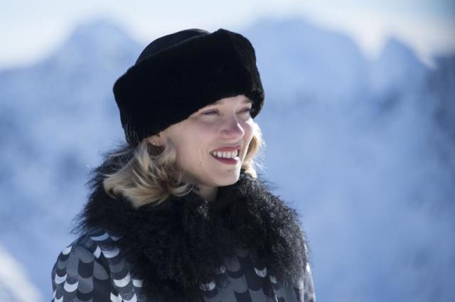 French actress Lea Seydoux poses on the red carpet for the opening