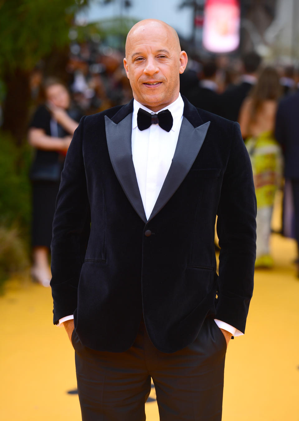 Vin Diesel attending Disney's The Lion King European Premiere held in Leicester Square, London.