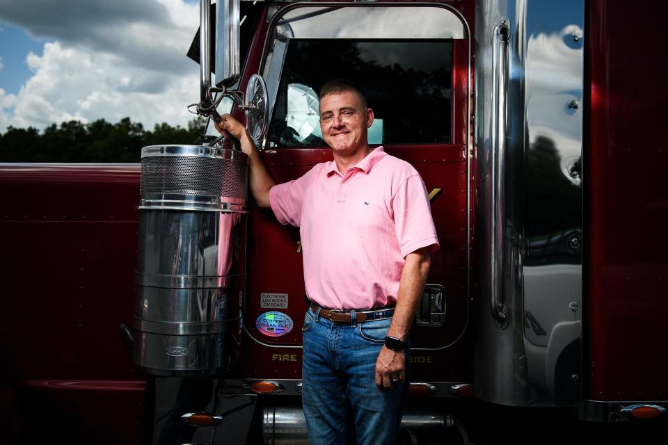 Vernon Rutland, transportation manager at Swafford Trucking, poses for a portrait Thursday, Aug. 22, 2019.