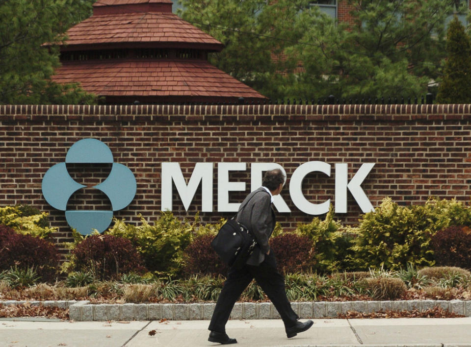 Merck gained more than $5.7 billion in market value Monday.