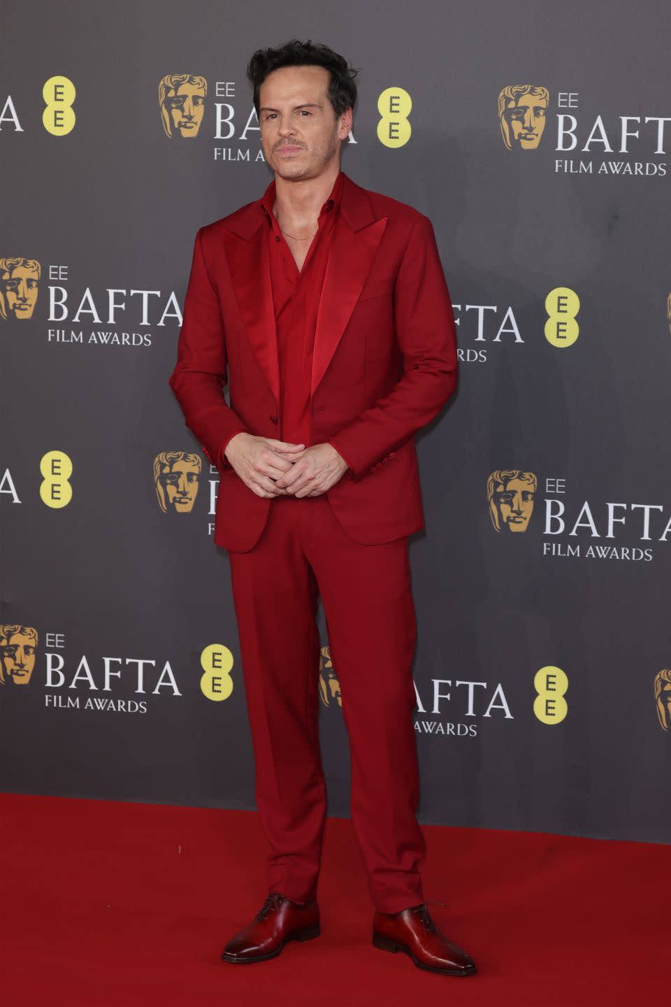 london, england february 18 andrew scott attends the 2024 ee bafta film awards at the royal festival hall on february 18, 2024 in london, england photo by neil mockfordfilmmagic