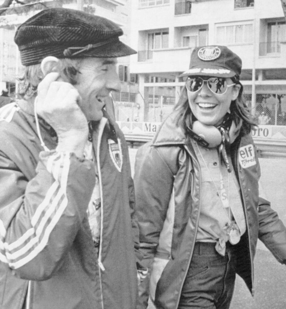 Princess Caroline and Jackie Stewart Strolling