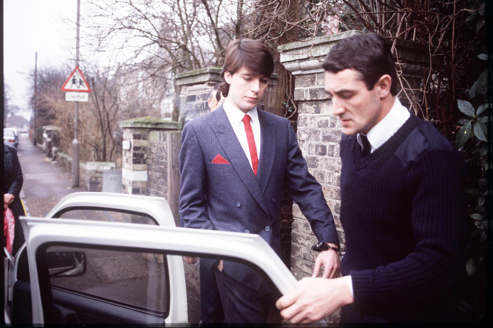 The Bamber Killings: Jeremy Bamber in handcuffs, escorted by police. (Copyright Anglia Press Agency/Archived via SWpix.com)