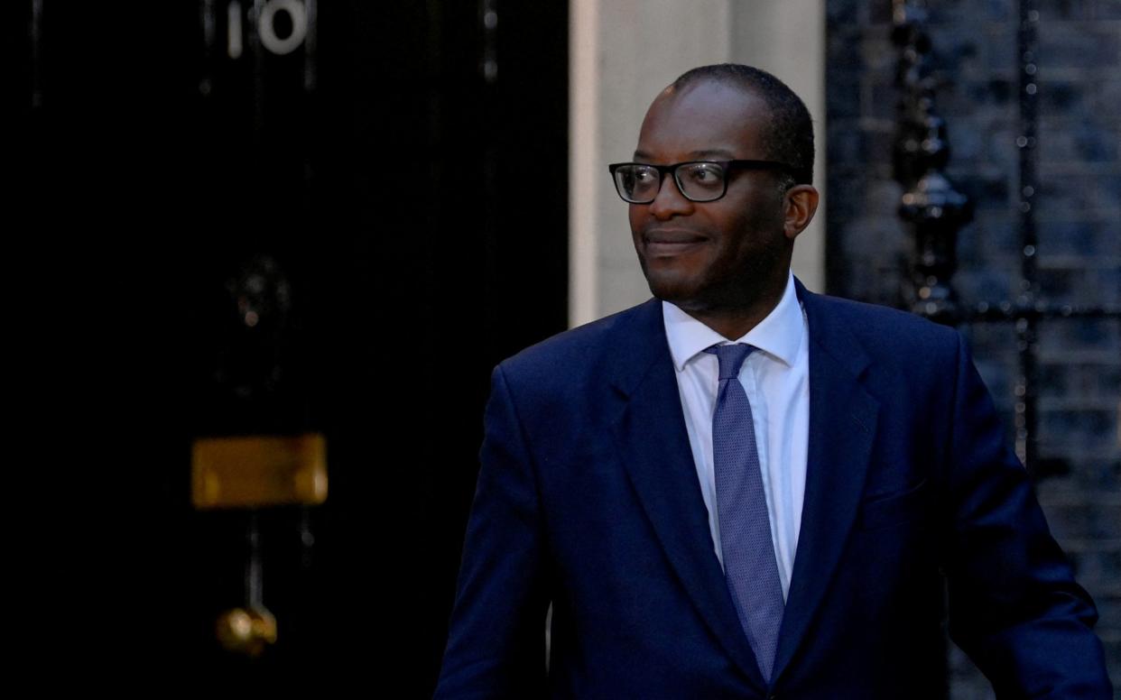 Kwasi Kwarteng, the Chancellor, is pictured in Downing Street on September 6  - Toby Melville /Reuters