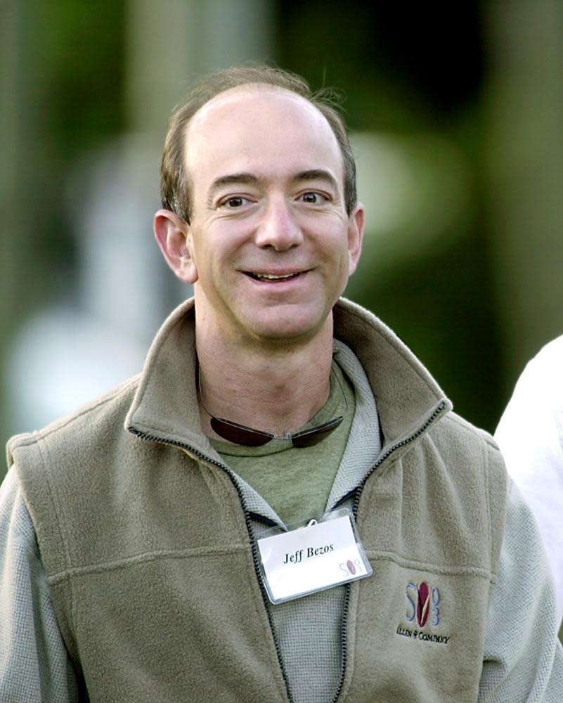 A young Jeff Bezos sports the look in 2003.