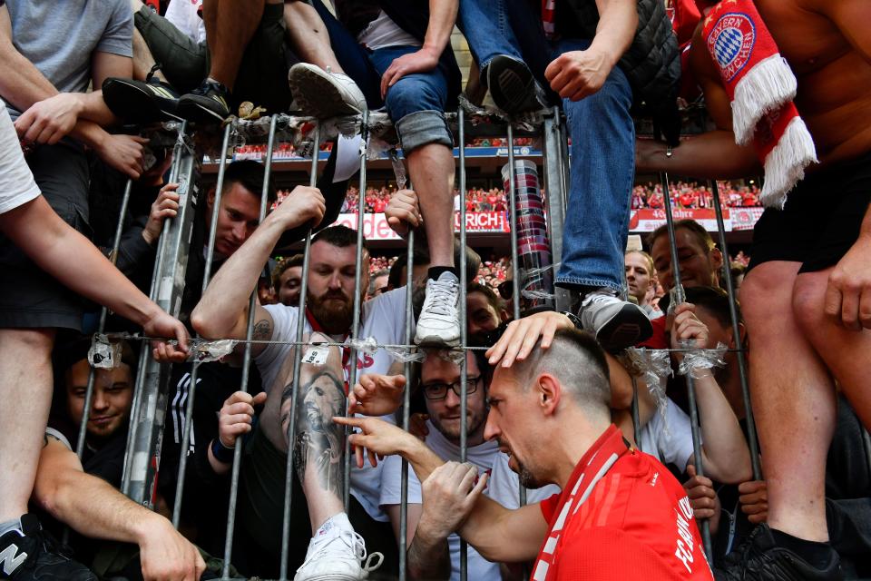 Ribery ging in die Kurve. Ein emotionaler Abschied.