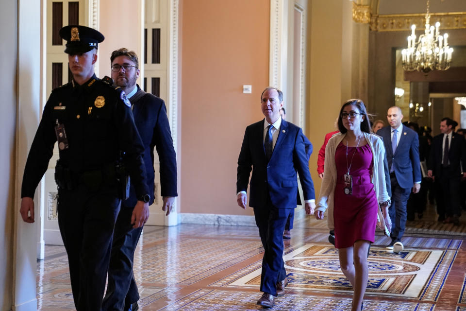 Capitol Hill on Day Two of the Impeachment Trial of President Trump