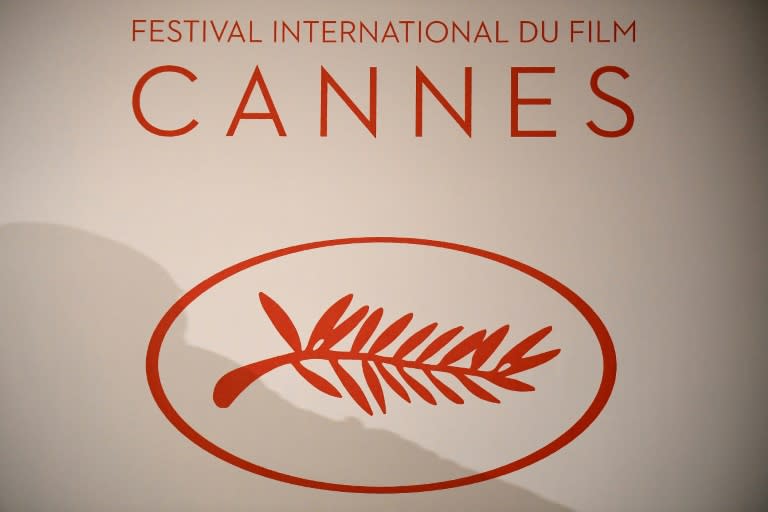 The logo of the May 17-28 70th International Cannes Film Festival on the French Riviera