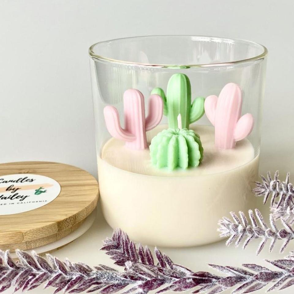 Cactus Mini Terrarium Candle