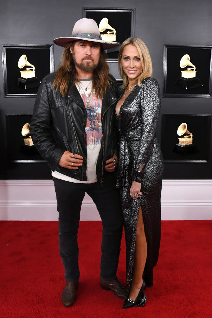 Billy Ray and Tish on the red carpet