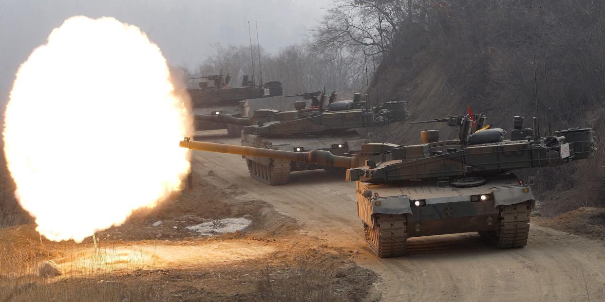 South Korea K-2 tanks