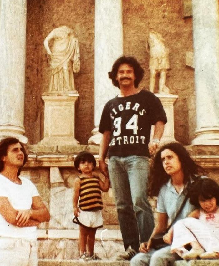 Fran Perea with his family when he was a child