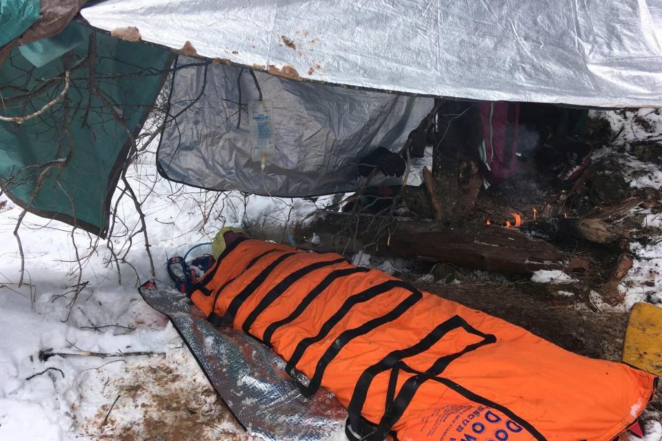 The couple's rescue took hours because of poor weather conditions (National Park Service/AP)