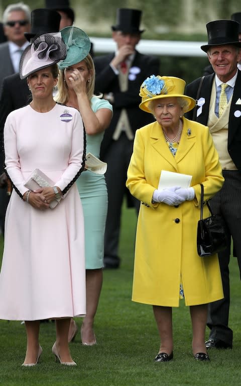 Sophie wearing Emilia Wickstead for the first day of Royal Ascot - Credit: PA