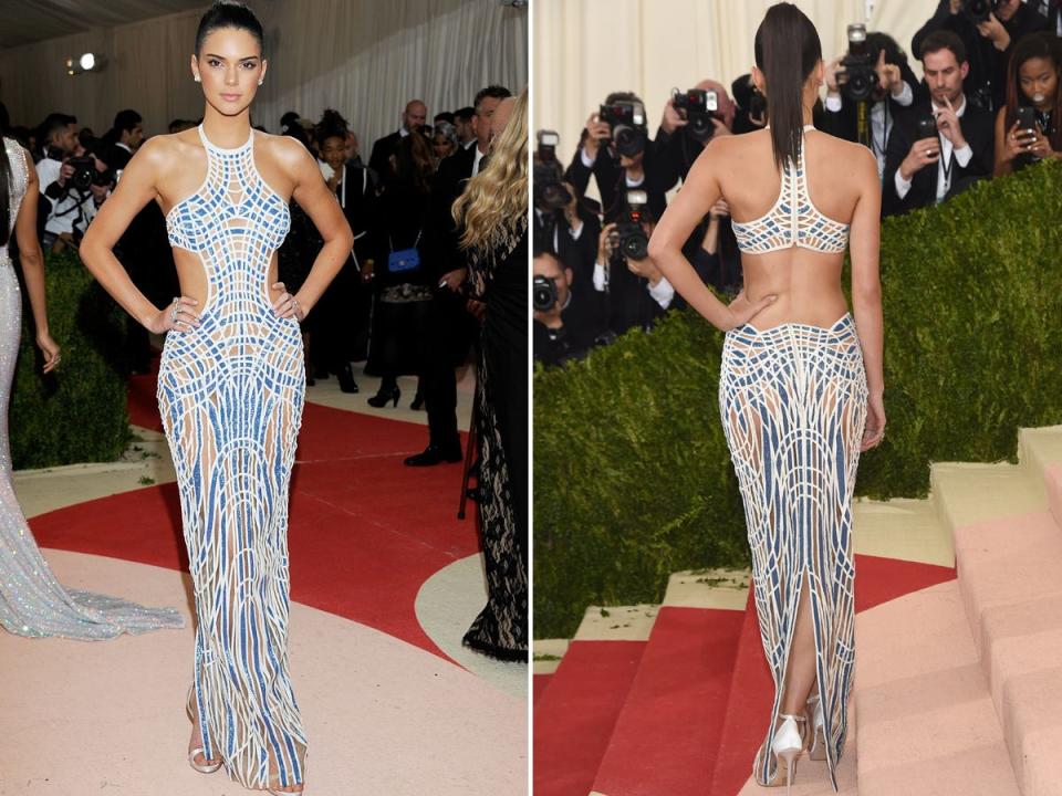 Kendall Jenner attends the 2016 Met Gala.