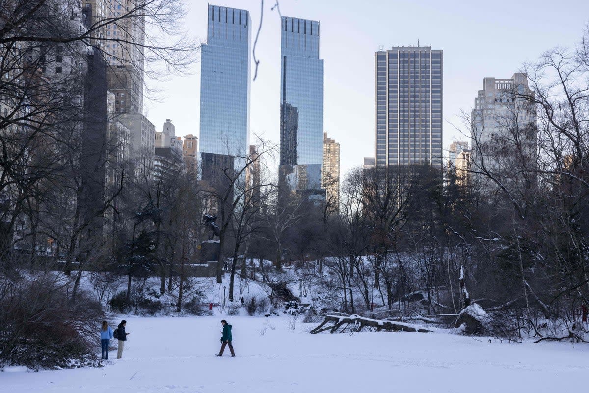 New York City is going on 688 days without an inch of snow  (AFP via Getty Images)