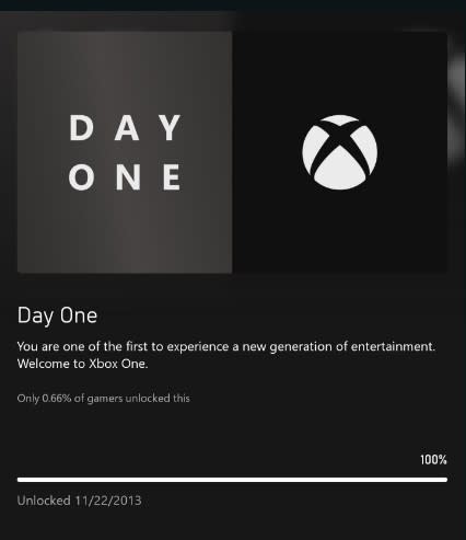 Day One, uno de los logros más raros de Xbox