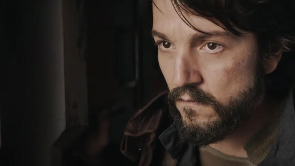 Diego Luna with a beard as Cassian Andor