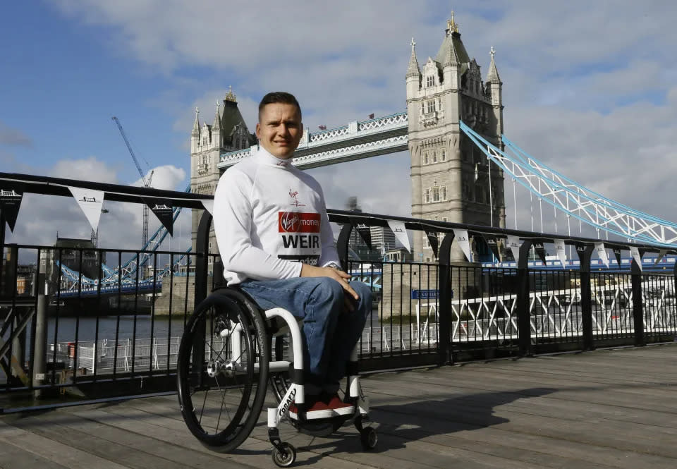 Wheelchair athlete David Weir is pleased to think Strictly might feature a wheelchair dancer. (AP)