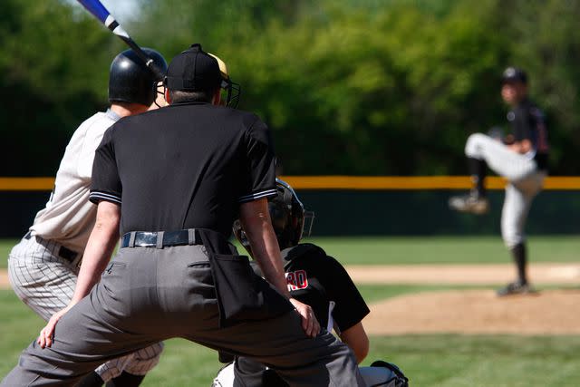 <p>Getty</p> Stock image of an umpire at a game