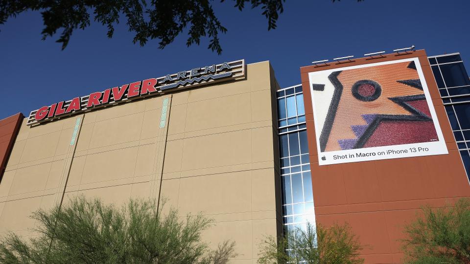 The Arizona Coyotes will no longer play at Gila River Arena in Glendale after moving into the arena during the 2003-2004 NHL season. (Getty Images)