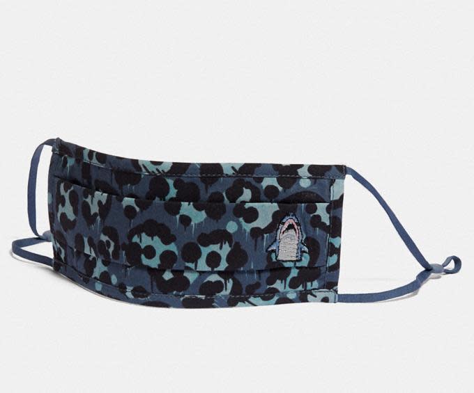 Sharky Face Mask With Wild Beast Print. Image via Coach.