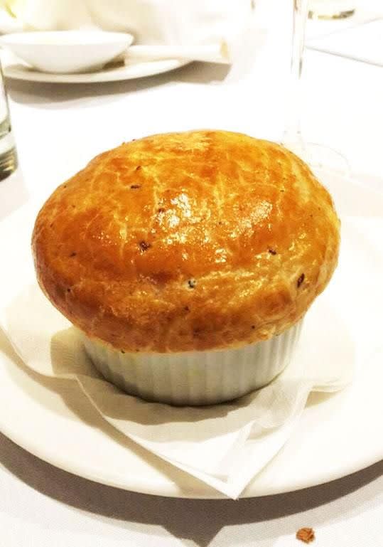 The chicken pot pie is always a favourite. The pastry is absolutely divine. Source: Be