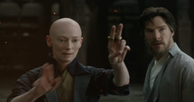 Tilda Swinton as the Ancient One