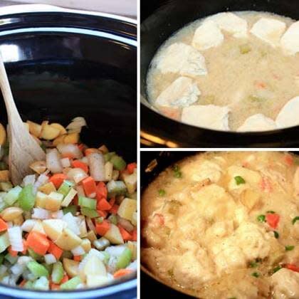 Easy Slow Cooker Chicken & Dumplings