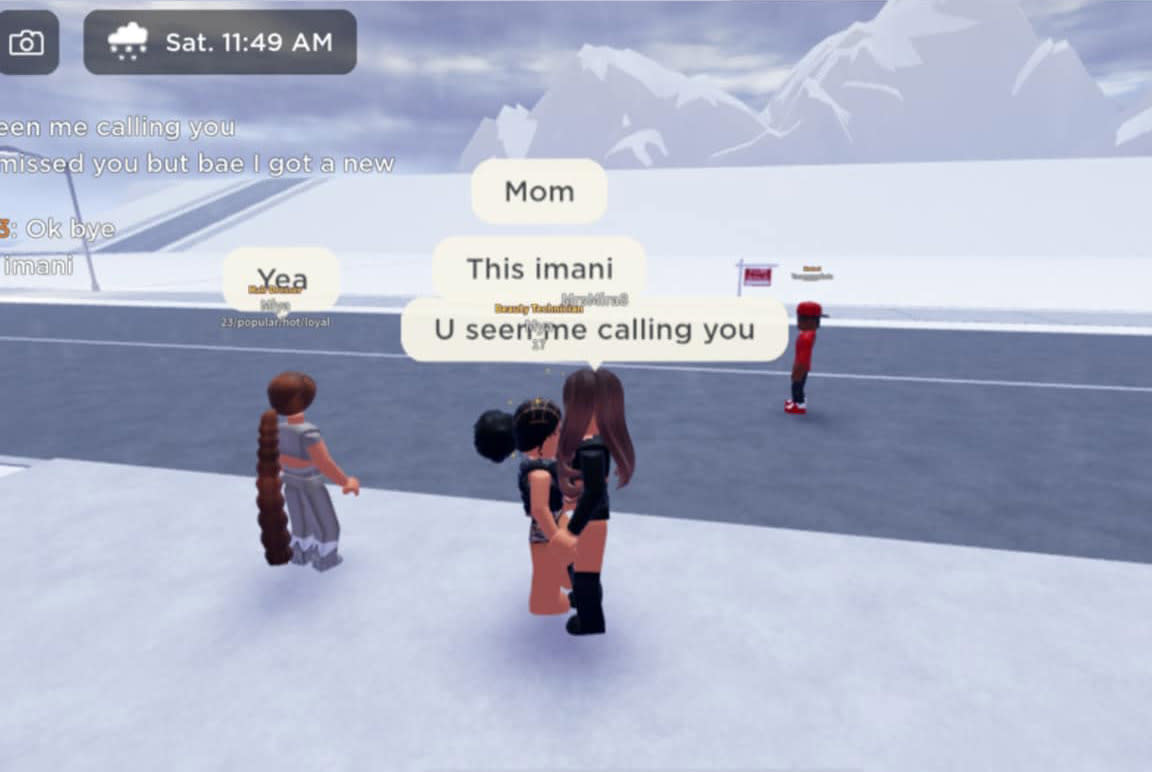 Watson easily tracked her daughter down at the beginning of the game Berry Avenue in Roblox. (ChaCha Watson / Facebook)